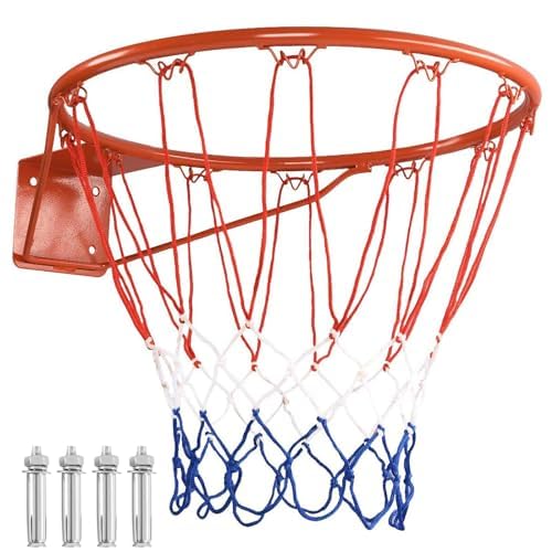 FANTASK Unisex – Erwachsene Basketballkorb, Rot, Ø45cm FANTASK Unisex – Erwachsene Basketballkorb, Rot, Ø45cm von FANTASK