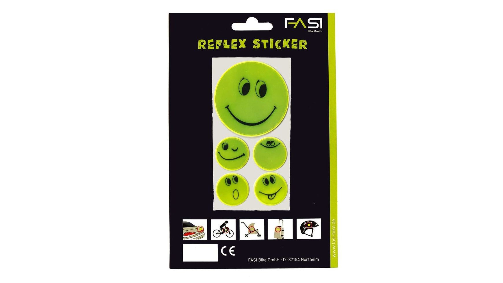 Fasi Reflex Sticker Smiley von FASI