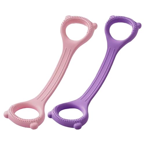 2-teiliger Spanner, Yoga Assist Trainer, 8-teilige Offene Schultergurte, Beauty-Gurt, Elastisches Seil Für Arme, Rücken, Schultern Und Beine (zufällige Farbe) von FASSME