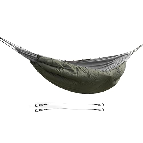 Gesteppter Camping-Poncho, Camping-Schlafsack-Umhang, Tragbarer Poncho-Schlafsack Mit Kapuzen-Hängematte, Kleine Gesteppte Decke Für Outdoor-Camping-Wärme von FASSME