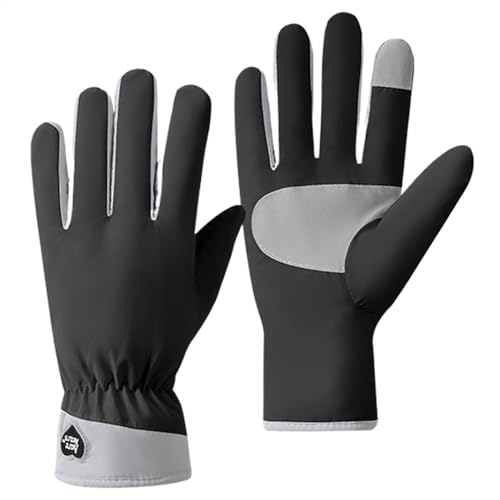 Winter-Touch-Handschuhe, leichte Laufhandschuhe, Schnee, Radfahren, wasserdichte Winterhandschuhe, dicke kalte Vollfinger-Workout-Handschuhe, rutschfeste Winterhandschuhe für Sport von FASSME