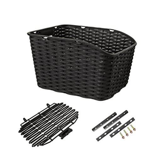 FastRider Dante Fahrradkorb Schulranzen Hinten, 27L Korb für Heckträger, Bike Basket aus Plastikgeflecht, Inklusive Montage, Wetterbeständig - Schwarz FastRider Dante Fahrradkorb Schulranzen Hinten, 27L Korb für Heckträger, Bike Basket aus Plastikgeflecht, Inklusive Montage, Wetterbeständig - Schwarz von FAST RIDER