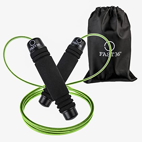 FAST36 Springseil Erwachsene Fitness Professionelles Einstellbares, Seilspringen Mit Memory Foam Griffen Und Kugellagern, Für Fitness, Boxen Und Gewichtsverlust, Mit Länge Einstellbar FAST36 Springseil Erwachsene Fitness Professionelles Einstellbares, Seilspringen Mit Memory Foam Griffen Und Kugellagern, Für Fitness, Boxen Und Gewichtsverlust, Mit Länge Einstellbar von FAST36