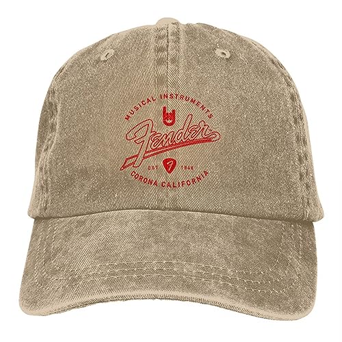 FBBINKA Baseball Kappe Fender Musical Gitarre Baseball Cap Mode Distressed Washed Sun Cap Unisex Outdoor Running Golf Hüte Kappe Geschenk FBBINKA Baseball Kappe Fender Musical Gitarre Baseball Cap Mode Distressed Washed Sun Cap Unisex Outdoor Running Golf Hüte Kappe Geschenk von FBBINKA