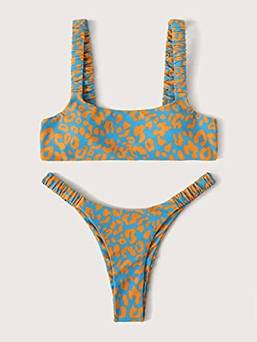 Bikini Badeanzug Damen Sexy Micro Bikini Frauen Orange Leopard Push Up Padded Tanga Badeanzug Weibliche Cut Out Badeanzug Bademode-1_M Bikini Badeanzug Damen Sexy Micro Bikini Frauen Orange Leopard Push Up Padded Tanga Badeanzug Weibliche Cut Out Badeanzug Bademode-1_M von FBJOMSEWZO