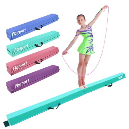 FBSPORT 270 cm Schwebebalken Kinder Faltbarer Balken Turnen Balance Beam für Zuhause Training Klappbarer Schwebebalken Gymnastik Gymnastikbalken mit Rutschfestem Boden und Tragetasche von FBSPORT