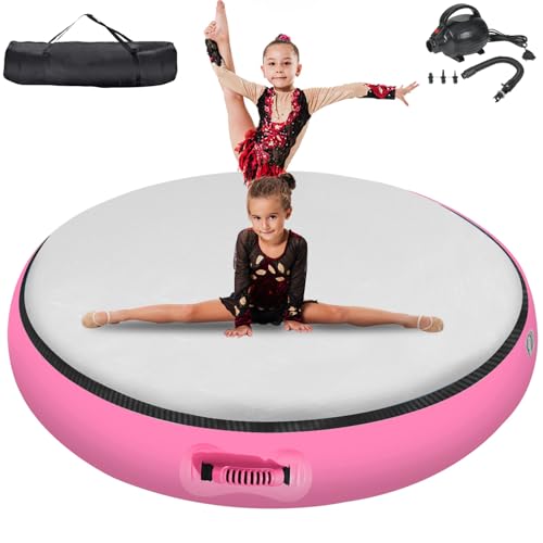 FBSPORT Airspot, 20CM Höhe Airtrack Matte, Durchmesser 100CM Aufblasbare Tumbling Matte, Trainingsmatte mit Pumpe, Aufblasbare Gymnastikmatte, Turnmatte FBSPORT Airspot, 20CM Höhe Airtrack Matte, Durchmesser 100CM Aufblasbare Tumbling Matte, Trainingsmatte mit Pumpe, Aufblasbare Gymnastikmatte, Turnmatte von FBSPORT