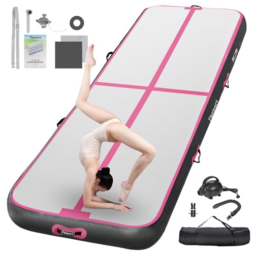 FBSPORT Trainingsmatte, 10 cm, Höhe, aufblasbar, Air Tumbling Track 3 m, Gymnastikmatte, aufblasbar, Tumbling, Gymnastikmatte, für Turner, Tumbling, Yoga, mit Pumpe FBSPORT Trainingsmatte, 10 cm, Höhe, aufblasbar, Air Tumbling Track 3 m, Gymnastikmatte, aufblasbar, Tumbling, Gymnastikmatte, für Turner, Tumbling, Yoga, mit Pumpe von FBSPORT