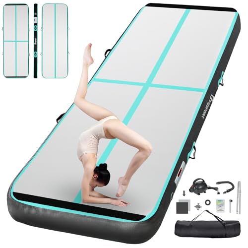 FBSPORT Airtrack Matte, 10cm Hoch Verdicken 4M Tumbling Matte,Gymnastikmatte mit Luftpumpe,Trainingsmatte mit Tragetasche,Turnmatte für Zuhause, Outdoor,Yoga FBSPORT Airtrack Matte, 10cm Hoch Verdicken 4M Tumbling Matte,Gymnastikmatte mit Luftpumpe,Trainingsmatte mit Tragetasche,Turnmatte für Zuhause, Outdoor,Yoga von FBSPORT