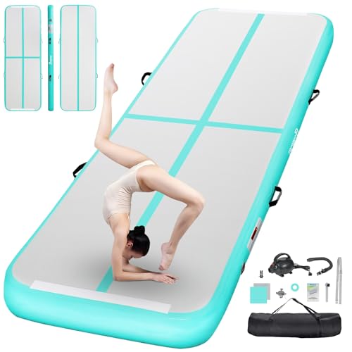 FBSPORT Airtrack Matte, 20cm Hoch Verdicken 4M Tumbling Matte,Gymnastikmatte mit Luftpumpe,Trainingsmatte mit Tragetasche,Turnmatte für Zuhause, Outdoor,Yoga FBSPORT Airtrack Matte, 20cm Hoch Verdicken 4M Tumbling Matte,Gymnastikmatte mit Luftpumpe,Trainingsmatte mit Tragetasche,Turnmatte für Zuhause, Outdoor,Yoga von FBSPORT