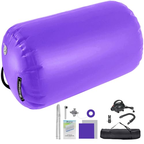 FBSPORT Aufblasbare Air Roll, 100x60cm Aufblasbare Luft Rollen, Yoga Gymnastik Zylinder, Gymnastikmatte, Gym Air Barrel, Air Tumbling Track, Sportmatte für zuhause mit Tragetasche, Outdoor, Fitness FBSPORT Aufblasbare Air Roll, 100x60cm Aufblasbare Luft Rollen, Yoga Gymnastik Zylinder, Gymnastikmatte, Gym Air Barrel, Air Tumbling Track, Sportmatte für zuhause mit Tragetasche, Outdoor, Fitness von FBSPORT