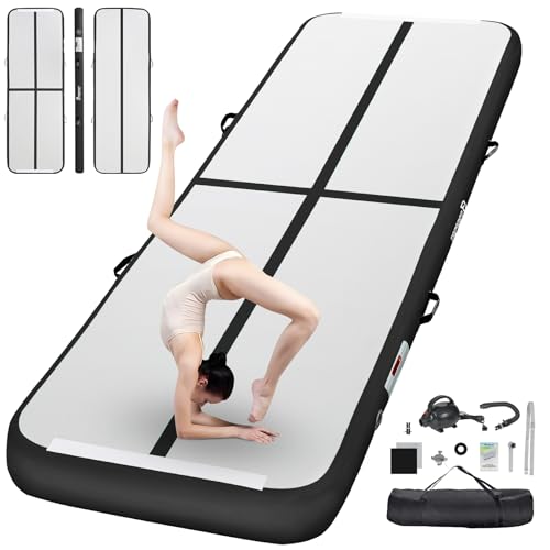 FBSPORT Trainingsmatte, 10 cm, Höhe aufblasbar, Air Tumbling Track 2 m, Gymnastikmatte, aufblasbar, Tumbling, Gymnastikmatte, für Turner, Tumbling, Yoga, mit Pumpe FBSPORT Trainingsmatte, 10 cm, Höhe aufblasbar, Air Tumbling Track 2 m, Gymnastikmatte, aufblasbar, Tumbling, Gymnastikmatte, für Turner, Tumbling, Yoga, mit Pumpe von FBSPORT