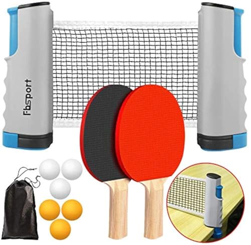 Tischtennisschläger/Schläger,Ausziehbare Tischtennisnetze,6 Ping-Pong Bälle,1*Mesh Bag,tragbar Tischtennissets Für Anfänger, Familien Und Profis Tischtennisschläger/Schläger,Ausziehbare Tischtennisnetze,6 Ping-Pong Bälle,1*Mesh Bag,tragbar Tischtennissets Für Anfänger, Familien Und Profis von FBSPORT