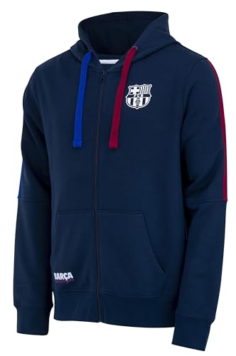 Herren-Sweatshirt mit Kapuze und Reißverschluss, offizielle Kollektion FC Barcelona, Fußball, Größe XXL Herren-Sweatshirt mit Kapuze und Reißverschluss, offizielle Kollektion FC Barcelona, Fußball, Größe XXL von FC Barcelona