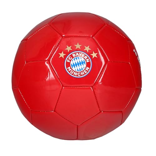FC Bayern München Fanartikel Ball 5 Sterne | Fußball rot | Größe 5 | 100% Polyurethan FC Bayern München Fanartikel Ball 5 Sterne | Fußball rot | Größe 5 | 100% Polyurethan von FC Bayern München