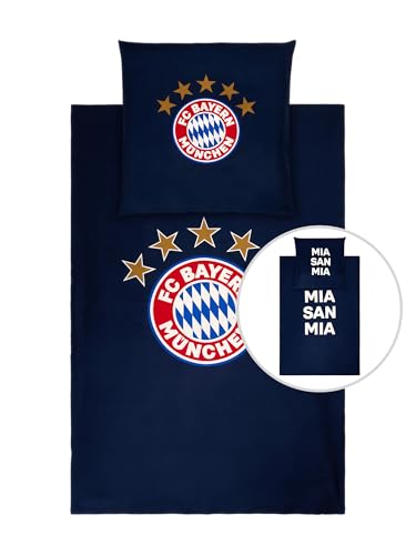 FC Bayern München Bettwäsche Glow in The Dark I 135x200 I Navy I Fußball FC Bayern München Bettwäsche Glow in The Dark I 135x200 I Navy I Fußball von FC Bayern München