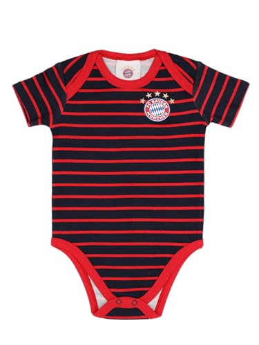 FC Bayern München | Body Essential| Baby | Kurzarm | Rot-Navy gestreift FC Bayern München | Body Essential| Baby | Kurzarm | Rot-Navy gestreift von FC Bayern München