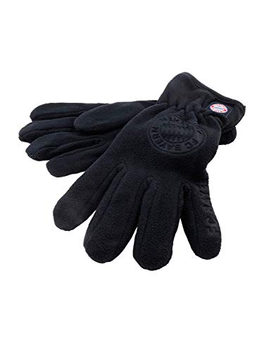 FC Bayern München Fleece-Handschuhe Logo/warme Fingerhandschuhe schwarz/S von FC Bayern München