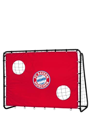 FC Bayern München Fußballtor mit Torwand - Robustes Fußballtor für den Garten mit Abnehmbarer Torwand, Zwei verstärkten Schusslöchern und Easy Clip Montage von FC Bayern München