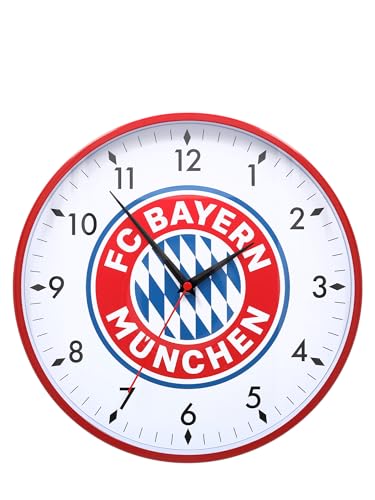 FC Bayern München I Wanduhr I Rot von FC Bayern München