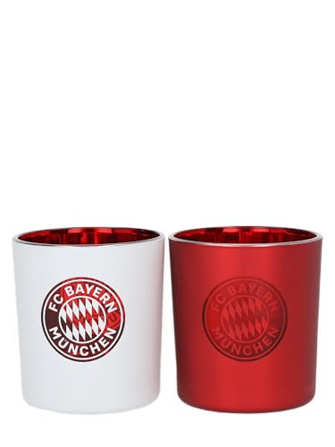 FC Bayern München I Windlicht I Teelichthalter I Kerzenhalter I 2er-Set I Rot/Weiß FC Bayern München I Windlicht I Teelichthalter I Kerzenhalter I 2er-Set I Rot/Weiß von FC Bayern München