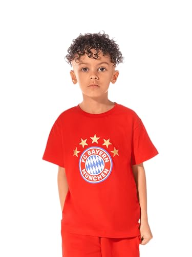 FC Bayern München | T-Shirt Essential| Kinder | Rot, Navy, Rot-Weiß gestreift oder Rot-Navy gestreift von FC Bayern München