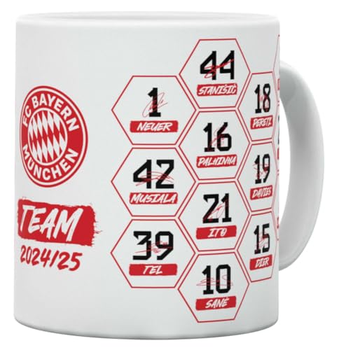 FC Bayern München Tasse - Signatur 2024/25 - weiß Kaffeetasse Unterschriften FCB FC Bayern München Tasse - Signatur 2024/25 - weiß Kaffeetasse Unterschriften FCB von FC Bayern München
