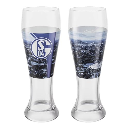 FC Schalke 04 Weizenglas / Bierglas / Hefeweizenglas / Glas 2er Set S04 von FC Schalke 04