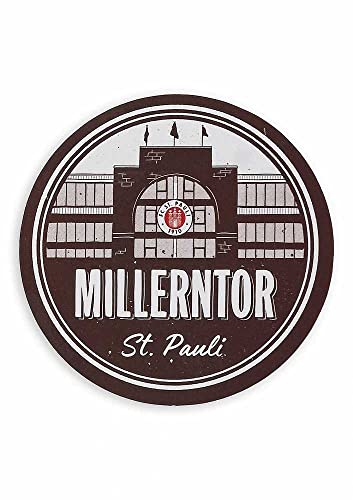 FC St. Pauli Aufkleber - Millerntor - braun 7cm Autoaufkleber Sticker von FC St. Pauli