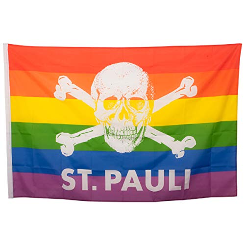 FC St. Pauli - Regenbogen Totenkopf, Fahne von FC St. Pauli