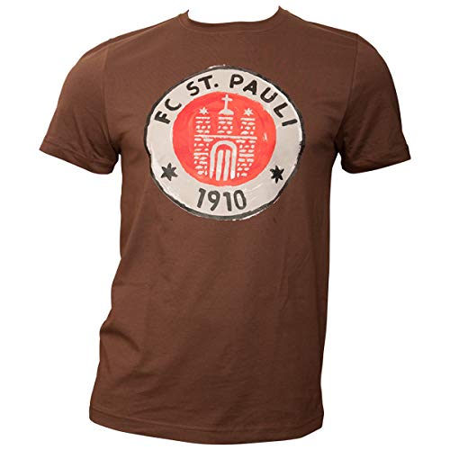 FC St. Pauli T-Shirt Logo Paint Gemalt braun (XXL) von FC St. Pauli