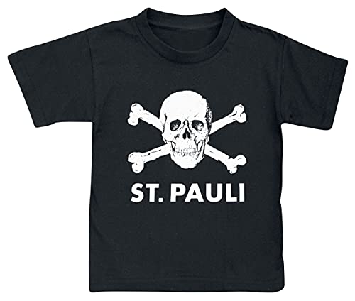 FC St. Pauli T-Shirt Oberteil Totenkopf schwarz (116) von FC St. Pauli