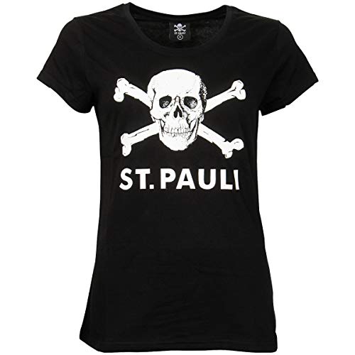 FC St. Pauli Totenkopf Girl-Shirt schwarz S von FC St. Pauli
