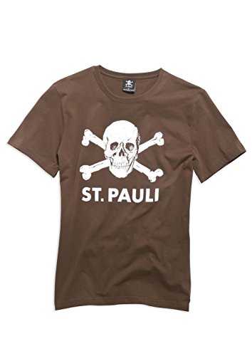 FC St. Pauli Totenkopf I T-Shirt (braun, XXL) von FC St. Pauli