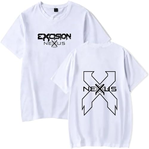 FCJKMNM Excision T Shirt Hip Hop Print T-Shirt Männer Frauen Sommer Lose Top Casual Sport Kurzarm T-Shirt XXS-4XL-Black||XXS von FCJKMNM