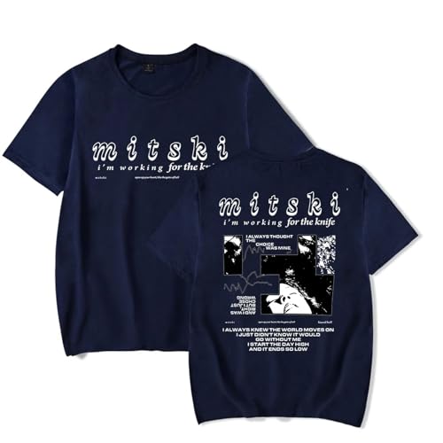 FCJKMNM Mitski Tour T-Shirt Mit Rundhalsausschnitt Hip Hop Rock Kurzarm T Shirt Männer Frauen Sommer Street Tee Shirt Tops XXS-4XL-White||XXS von FCJKMNM