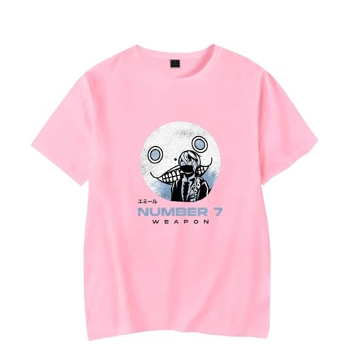 FCJKMNM NieR:Automata Rundhals T-Shirt Hip Hop Kurzarm T-Shirt Männer Frauen Sommer Straße Tee Shirt Tops XXS-4XL-Grey||XXS von FCJKMNM