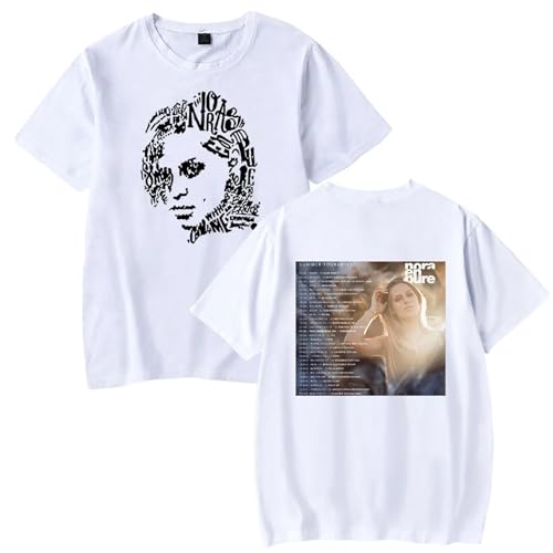 FCJKMNM Nora En Pure Tour T Shirt Unisex Hip Hop 2D Druck Kurzarm T-Shirt Streetwear Sommer Harajuku Tops Für Männer Frauen XXS-4XL-Grey||XXS von FCJKMNM