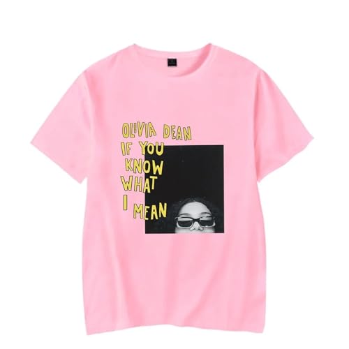 FCJKMNM Olivia Dean T Shirt Unisex Hip Hop Print Kurzarm T-Shirt Männer Frauen Streetwear Sommer Harajuku Tops XXS-4XL-Grey||XXS von FCJKMNM