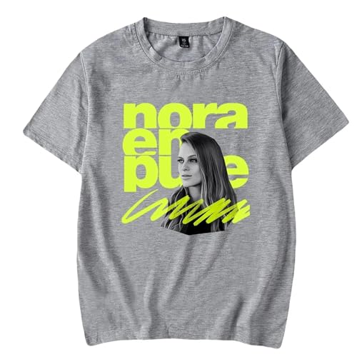 FCJKMNM Singer Nora En Pure T-Shirt 2D Druck T Shirt Creative Trending Vintage Streetwear Sportswear Für Männer Frauen XXS-4XL-Black||XXS von FCJKMNM