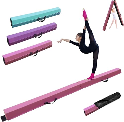 FCOUMY Schwebebalken Kinder 240cm Faltbarer Balken Turnen Balance Beam für Zuhause Training Klappbarer Schwebebalken Gymnastik Gymnastikbalken mit Rutschfestem Boden und Tragetasche FCOUMY Schwebebalken Kinder 240cm Faltbarer Balken Turnen Balance Beam für Zuhause Training Klappbarer Schwebebalken Gymnastik Gymnastikbalken mit Rutschfestem Boden und Tragetasche von FCOUMY