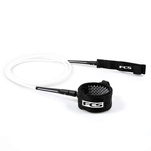 FCS 5' Comp Essential Leash-Black/White von FCS