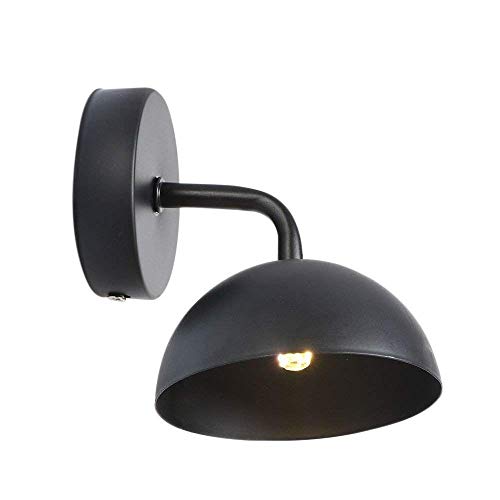 FDTMGW Mini-Metall-Wandlampe E27 Einkopf industriellem Wandlicht am Nachtbezirk Leuchte Lanternspiegel vordere Leuchte Dekorative Vintage-Wandleuchten für Bar, Café Innen- und Außenbla von FDTMGW