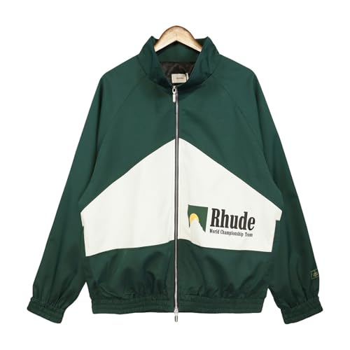 FDTURES 24ss Nische Trendige Marke Retro Spleißen Pille Reißverschluss Logo Print Kurze Unisex Jacke-color3||L von FDTURES