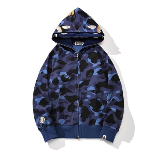 FDTURES 24ss Trendy BAP Haikopf Paar Modische Lässige Doppel Hut Camouflage Hoodie-color1||M FDTURES 24ss Trendy BAP Haikopf Paar Modische Lässige Doppel Hut Camouflage Hoodie-color1||M von FDTURES