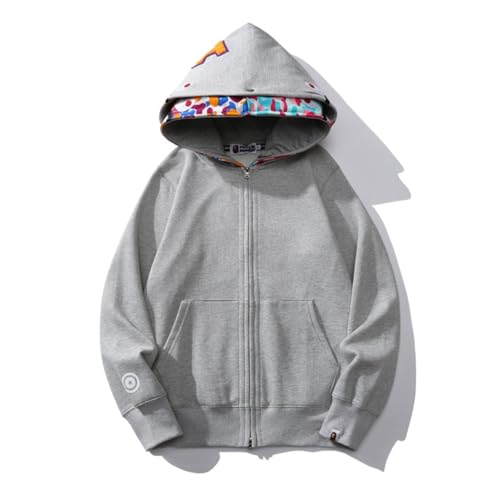 FDTURES 24ss Trendy BAP Haikopf Paar Modische Lässige Doppel Hut Camouflage Hoodie-color4||M FDTURES 24ss Trendy BAP Haikopf Paar Modische Lässige Doppel Hut Camouflage Hoodie-color4||M von FDTURES