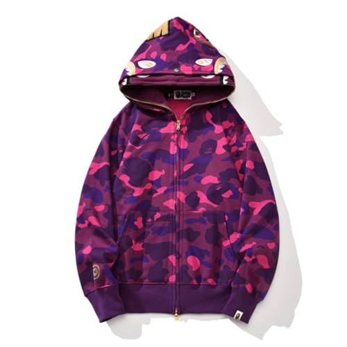 FDTURES 24ss Trendy BAP Haikopf Paar Modische Lässige Doppel Hut Camouflage Hoodie-color5||L FDTURES 24ss Trendy BAP Haikopf Paar Modische Lässige Doppel Hut Camouflage Hoodie-color5||L von FDTURES