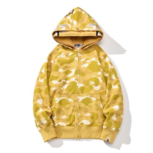 FDTURES 24ss Trendy BAP Haikopf Paar Modische Lässige Doppel Hut Camouflage Hoodie-color6||S FDTURES 24ss Trendy BAP Haikopf Paar Modische Lässige Doppel Hut Camouflage Hoodie-color6||S von FDTURES
