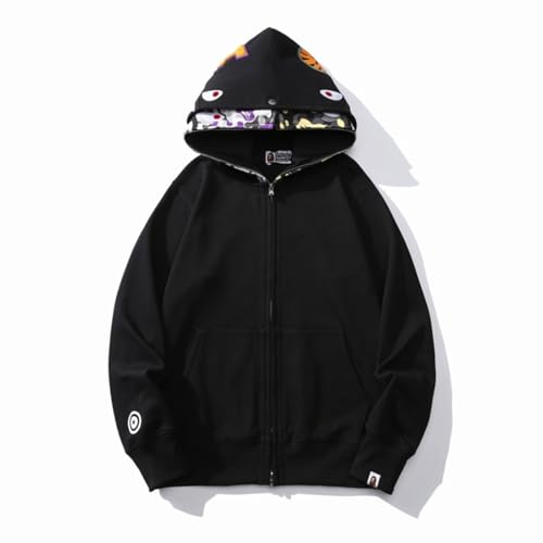 FDTURES 24ss Trendy BAP Haikopf Paar Modische Lässige Doppel Hut Camouflage Hoodie-color7||M FDTURES 24ss Trendy BAP Haikopf Paar Modische Lässige Doppel Hut Camouflage Hoodie-color7||M von FDTURES