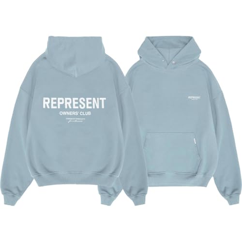 FDTURES REPRE Classic Slogan Letter Printed Herren Loose Hoodie Damen Hoodie Trendy-color1||S von FDTURES